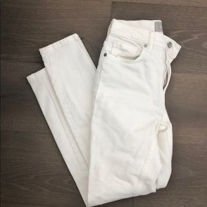 Everlane white skinny jeans